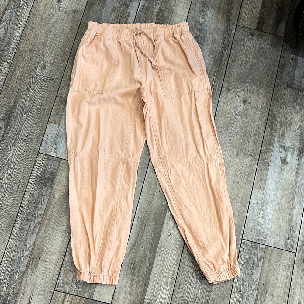 Light weight peach joggers